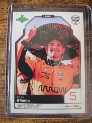2025 Parkside Indycar Pronto Pato O'Ward 100th Career Start Iowa /299 #93
