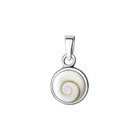 AnhäNger 925 Silber Muschel Weiß Damen KettenanhäNger Echtschmuck NEU