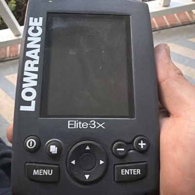 Lowrance Elite-3x Color Fish Finder Sonar Display Head Unit Only