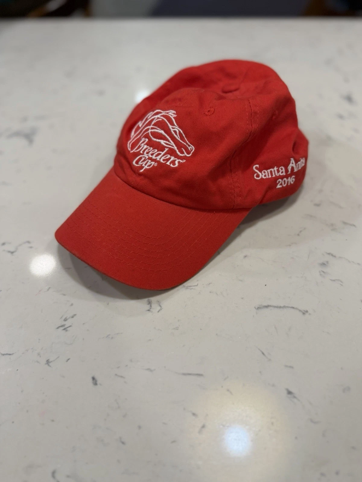 Breeders' Cup Santa Anita 2014 Strapback One Size Cap Hat RARE IN RED