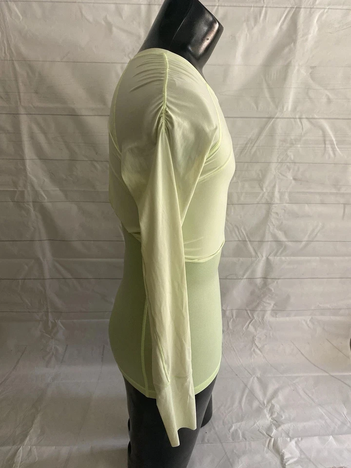 Top Lululemon para mujer talla 4 verde liso manga larga Sea-Me Running *LEER # Foto 2 de 4