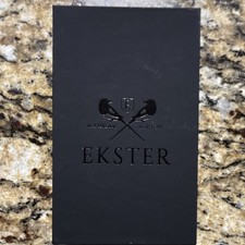 Ekster Senate Black Logo Men's Solid Slim Fold Credit Card Wallet