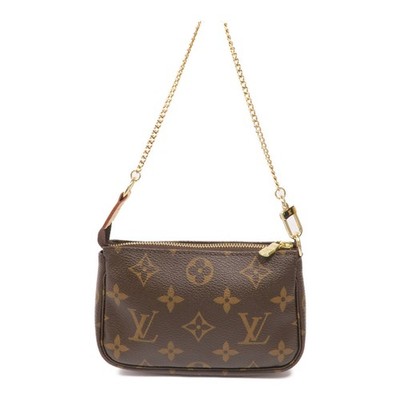 Louis Vuitton ボディバッグ ミニサイズ ブラウン LOUIS VUITTON LV GHW Mini Pochette Accessoires Handbag M58009