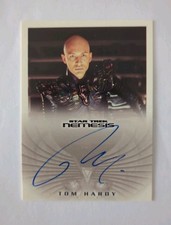 Rittenhouse Star Trek Nemesis Autograph Card NA3 Tom Hardy as Shinzon SCARCE