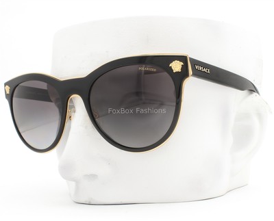 Versace Black/Gold Polarized Sunglasses Versace VE2252 Gold, Black Prescription Sunglasses - 50% Off  main image 4