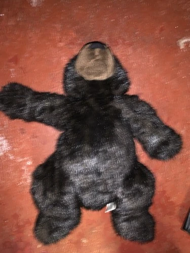 Build A Bear Workshop Black Grizzly Teddy Bear Plush Toy 16" Tall Huggable 