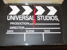 VINTAGE CLOCK-WISE "UNIVERSAL STUDIOS" WALL CLOCK - COMPANY PROMO - MIB