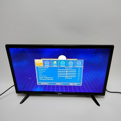 Onn 24'' LED HDTV ONA24HB19E02 Flat Screen TV with Remote Control Gaming Monitor 