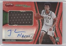 2020 Certified Freshman Fabric Signatures Red 73/99 Jordan Nwora #NWO Auto 17ln