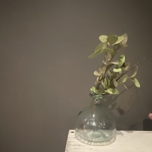 Cute Glass Bottle With Plastic Decor Inside