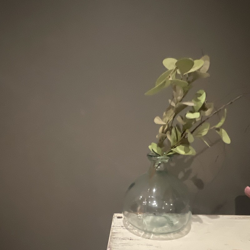 Cute Glass Bottle With Plastic Decor Inside