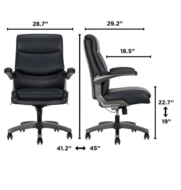 La-Z-Boy искусственной кожи менеджер офисное кресло, черный - Бесплатная доставка. - Изображение 2 из 4