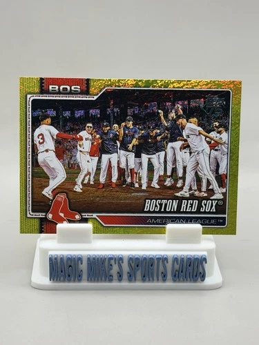 2026 Topps Series 1 Boston Red Sox Team Card Yellow Holo Foil /399 Roman Anthony
