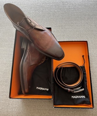 Magnanni CID Boots Men s Size 9 PLUS matching Belt Excellent condition pre-owned