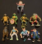 Vintage TMNT Action Figure Lot of 9 Teenage Mutant Ninja Turtles VTG assorted
