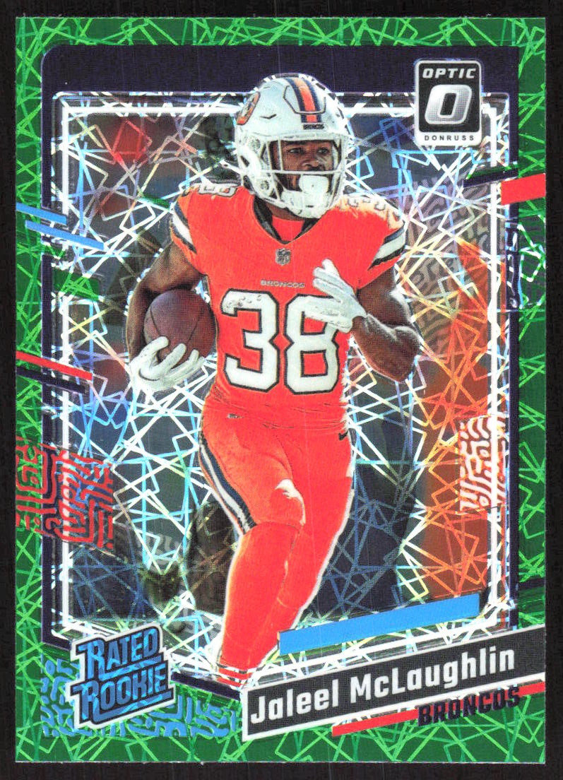 2908F 2023 Donruss Optic #232 Jaleel McLaughlin Green Velocity