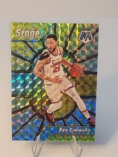 2019-20 Panini Mosaic Center Stage Ben Simmons #15 Philadelphia 76ers Prizm