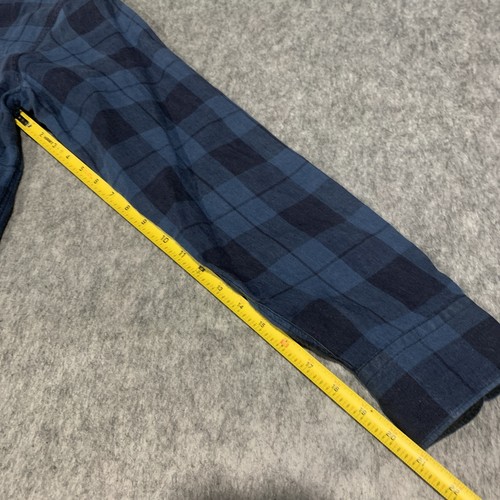 Rag & Bone Linen Classic Fit Blue Plaid Beach Long Sleeve Button Up Shirt Size L - Picture 13 of 13