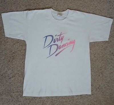 Vintage 1980s Dirty Dancing Movie Single Stitch White T-shirt Size Extra Large