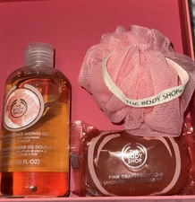 THE BODY SHOP  🧡 Pink Grapefruit Shower Gel 8.4fl.oz + Bar Soap 3.5oz Set