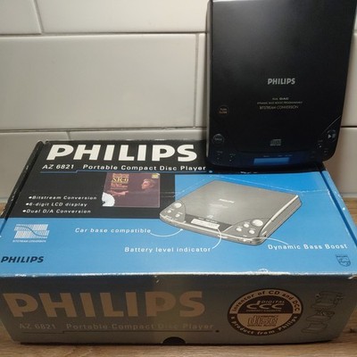 Philips AZ 6821 CD-Player Schwarz - voll funktionsfähig inkl. OVP und Zubehör 
