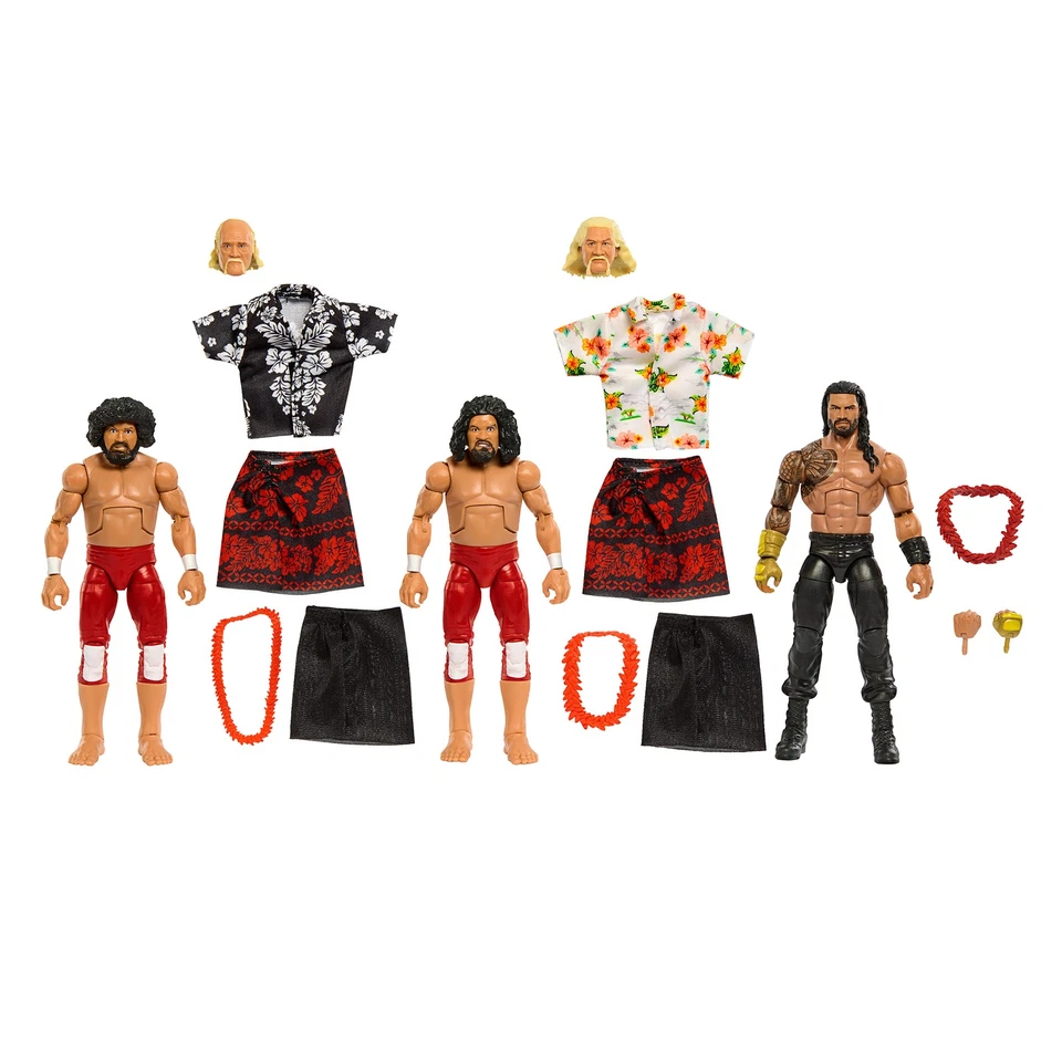 Samoan Dynasty (Roman Reigns, Afa & Sika) - Paquete exclusivo de 3 WWE Elite Foto 2 de 3