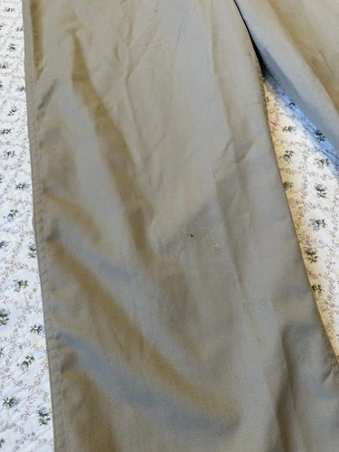 Vintage 80s Distressed Beige Coveralls Jumpsuit 40-42 USA Made Stains image 6