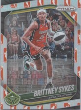 2025 Panini Prizm WNBA #121 Brittney Sykes WNBA Logo Prizms