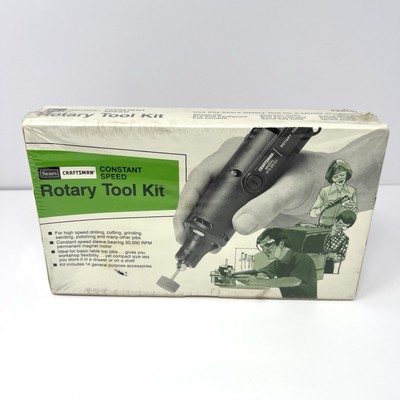 Vintage Sears Craftsman Rotary Tool Kit 925151 Constant Speed 14 Pc NOS Sealed