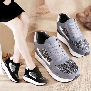 sparkly wedge trainers