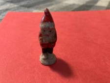 1930s Celluloid Santa Claus Figurine with Doll Sack of Toys Vintage Christmas