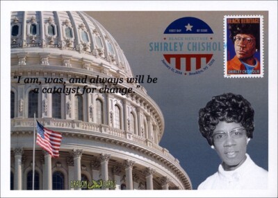 Sc. 4856 Shirley Chisholm Dragon Cards FDC color postmark | eBay