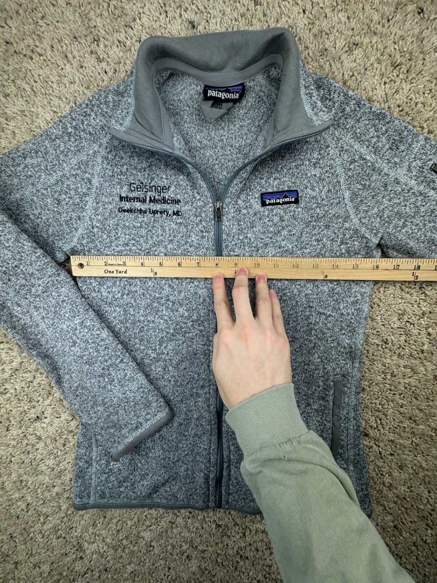 Patagonia Women's Gray Full Zip Fleece Lined Jacket Geisinger