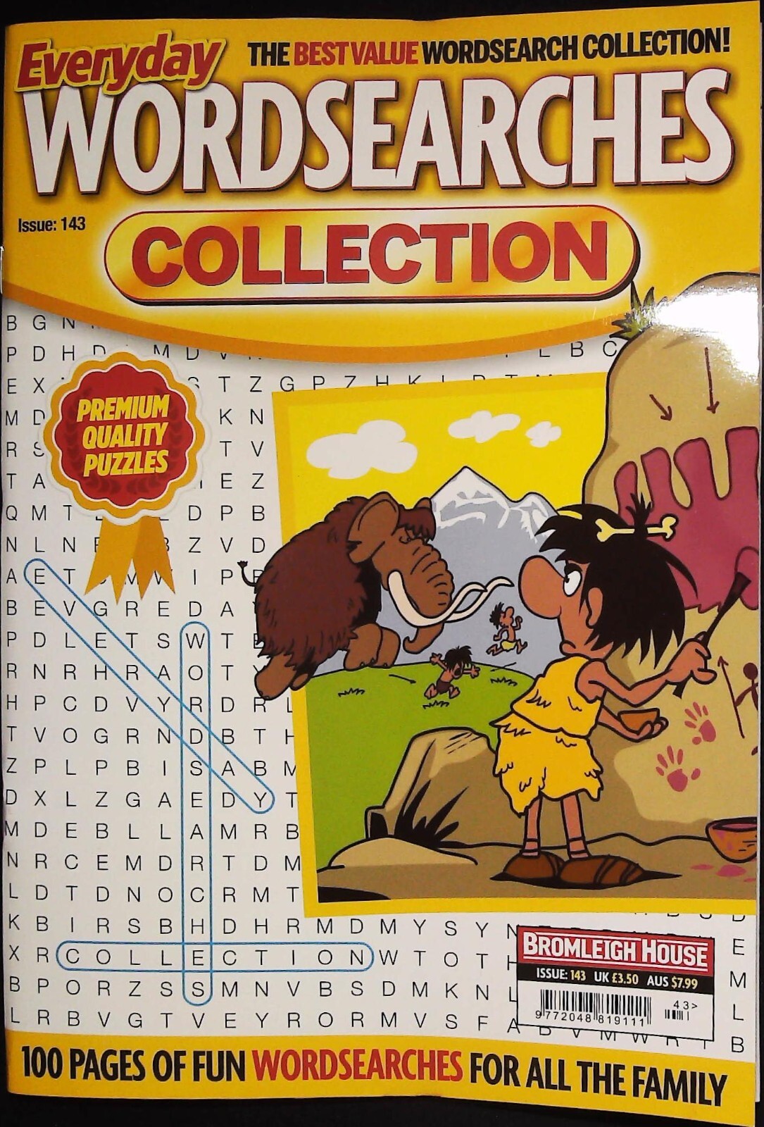 WORDSEARCH BOOK EVERYDAY PUZZLE MAGAZINE ISSUE 143, 120 FUN PUZZLES