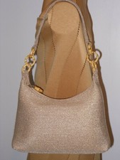 Talbots Gold Glitter Print Shoulder Bag