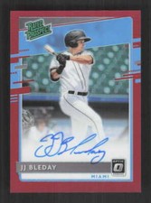 JJ Bleday 2020 Donruss Optic Rated Prospects Signatures Red #/35 Auto #RPS-JB