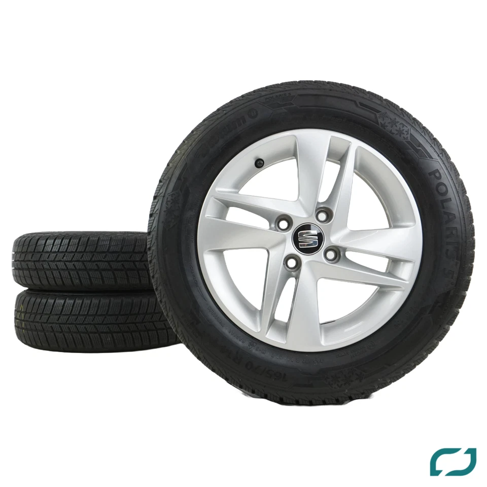 Original Seat Mii Winterräder Winterreifen 1SL601025 4x100 14Zoll 165/70 R14 81T - Bild 2 von 4