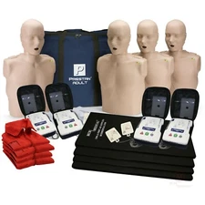 CPR Adult Manikin 4-Pack w. Feedback, and AED UltraTrainers