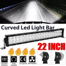 22"inch 1200W LED Light Bar Dual Row Spot Flood Combo Work 4WD Truck SUV ATV 24