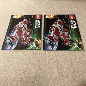 Star Wars Lego 75025 Jedi Defender Class Cruiser Set 2 Instructions Manual Books