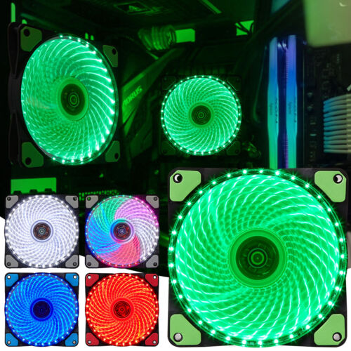 LED Computer Cooling Fan 33LEDs Multicolor PC Case Fan Cooler Case Glare Cooler