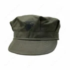 WW2 US HBT USMC Green Marine Corps Cap Hat Replica HIGH QUALITY