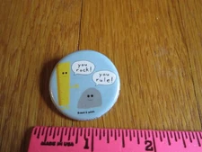 David & Goliath Pin Button Pinback 2005 You Rock You Rule Collectible FREE SHIP