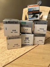 GE Quartzline  Ushio  Sylvania EXR ENX DDM FXL Projector Lamps 410w 300w Lot