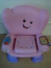 Fisher-Price Laugh  Learn Smart Stages Chair - Pink - Tested - Works VGUC 