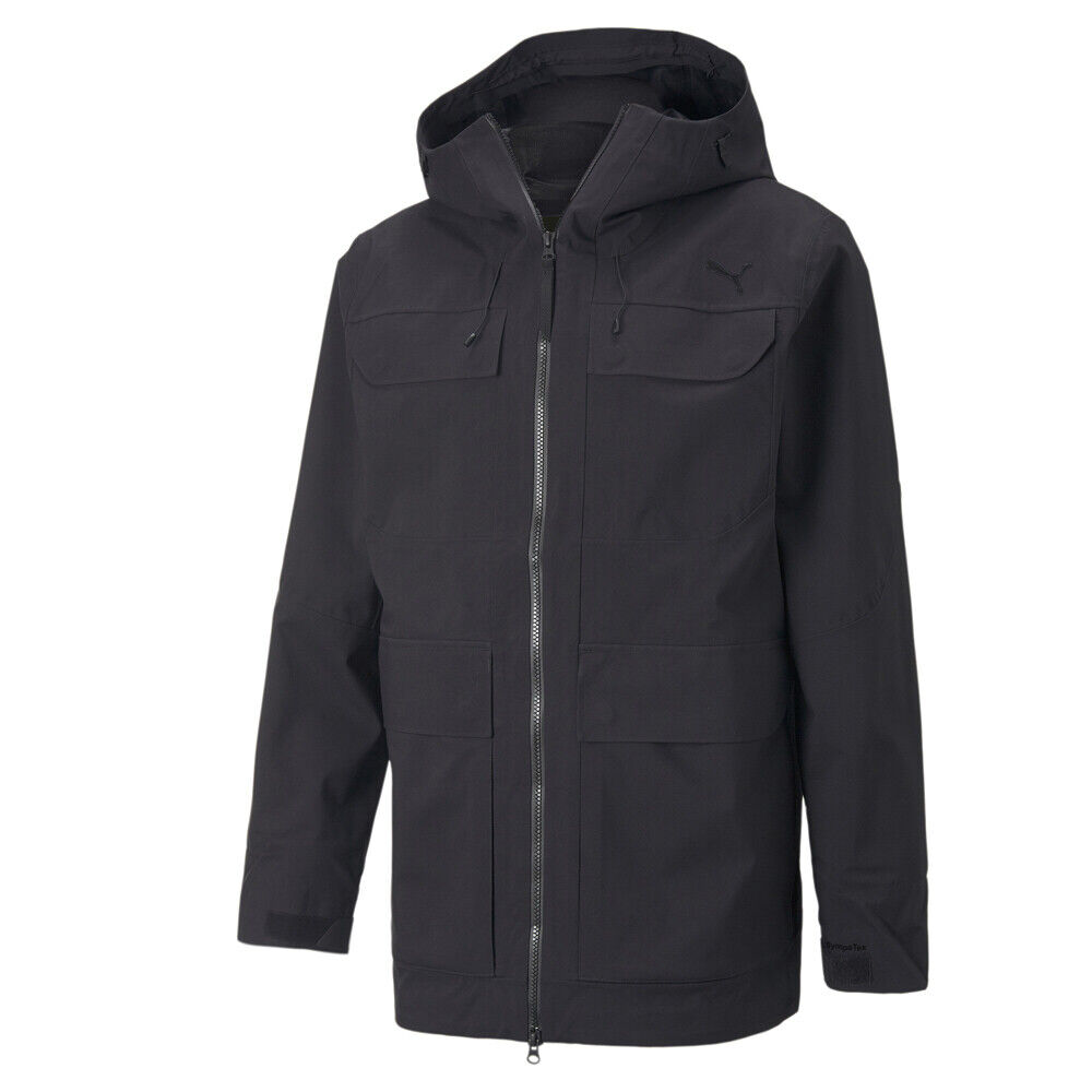 Puma Sympatex Full Zip Jacket Mens Black Casual Athletic Puma Sympatex Full Zip Jacket Mens Black Casual Athletic