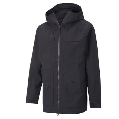 Puma Sympatex Full Zip Jacket Mens Black Casual Athletic Puma Sympatex Full Zip Jacket Mens Black Casual Athletic
