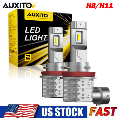 H11 LED Headlight Super Bright Bulbs Conversion Kit White 6500K Low Beam 2-Pack
