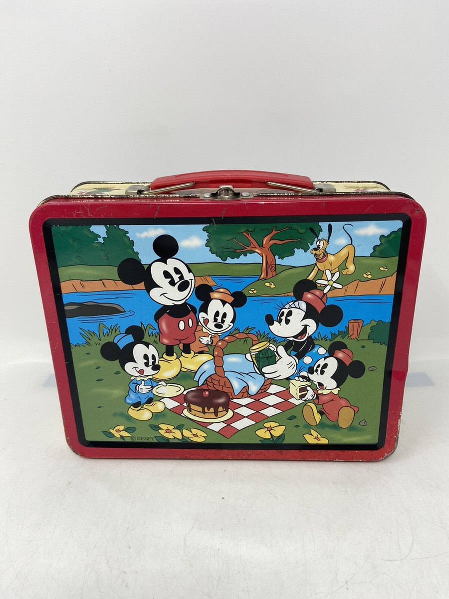 Disney Metal Tin Lunch Box Mickey Mouse And Friends Lunchbox | eBay