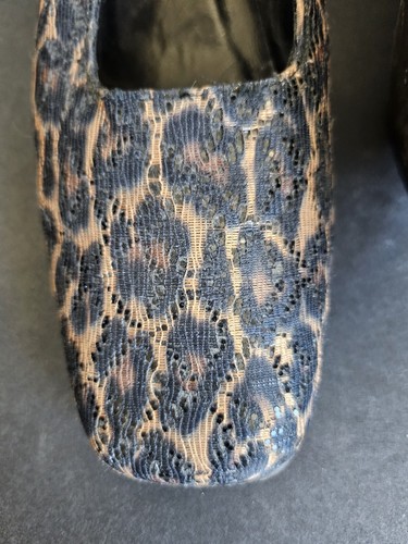 ENZO ANGIOLINI - PUMPS ANIMAL PRINT LACE FABRIC SZ. 8.5 M - Picture 2 of 6